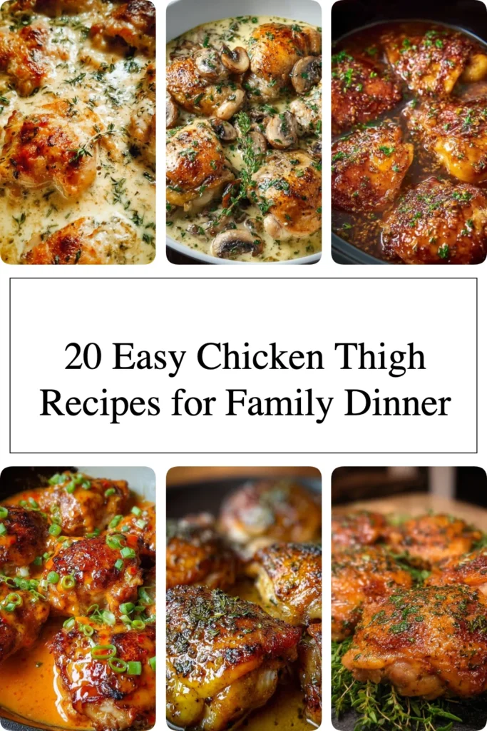 Delicious chicken thigh recipes for family dinner