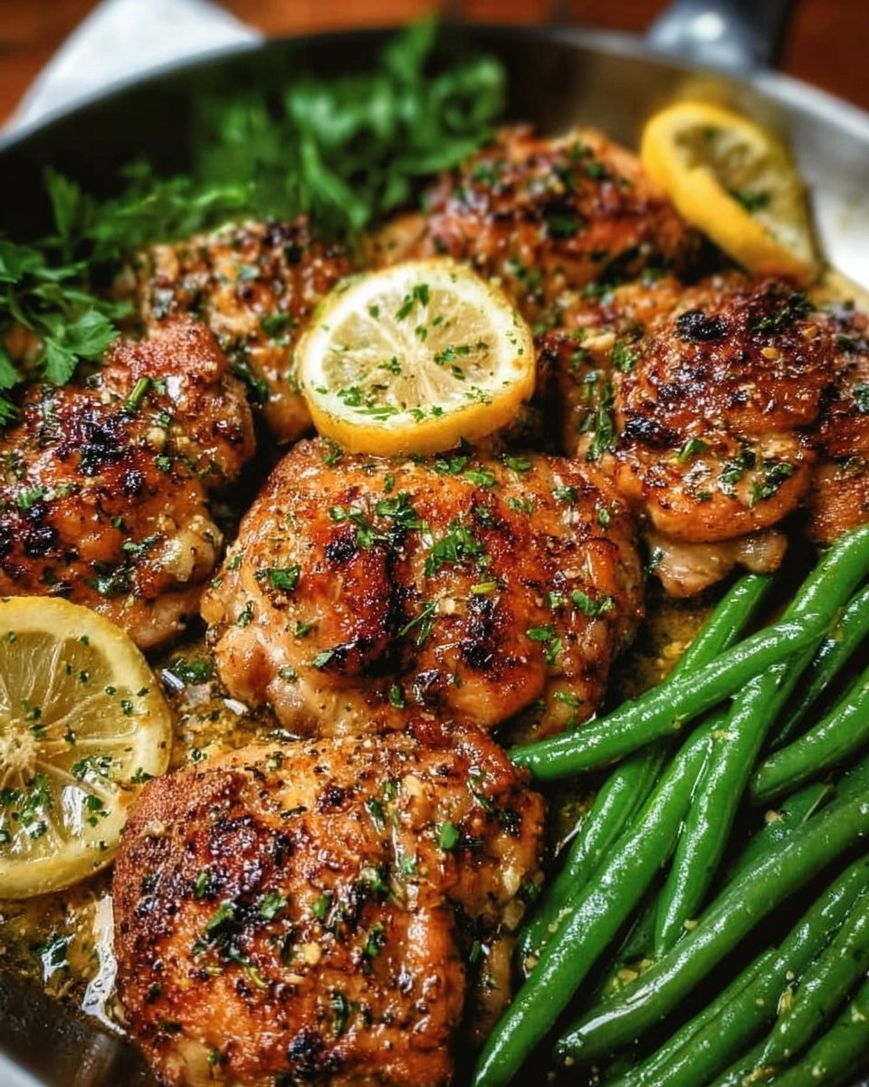 Lemon Garlic Butter Chicken Thighs