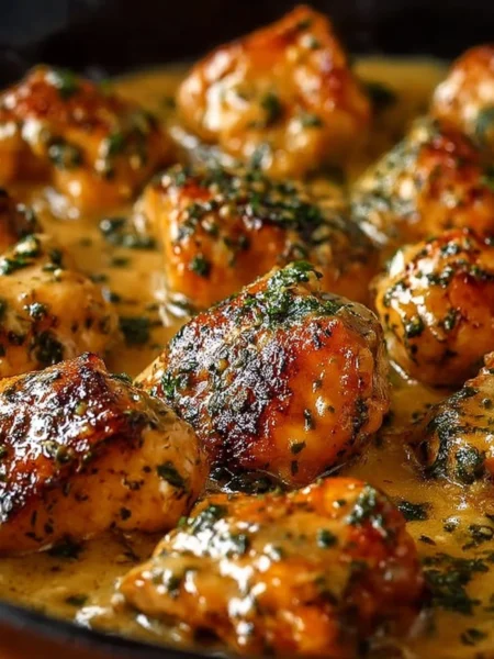 Delicious Effortless Texas Roadhouse Butter Chicken served with rice and herbs