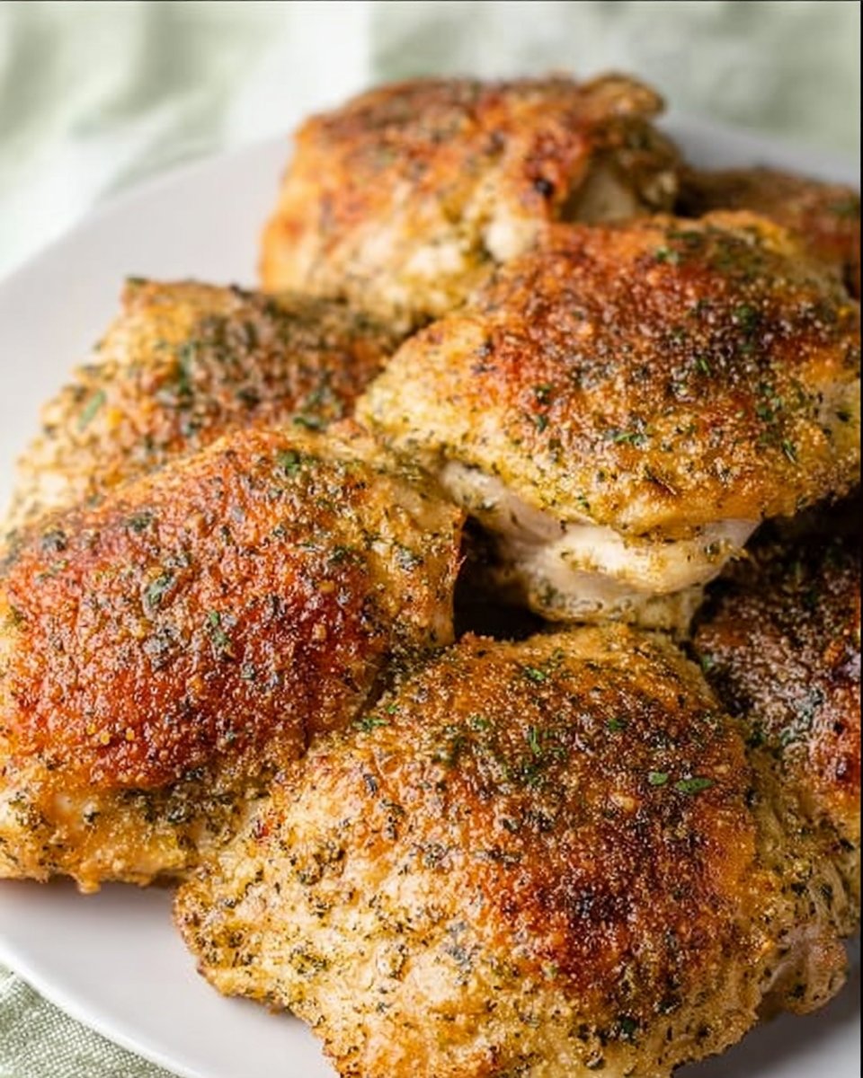 Garlic Parmesan Chicken Thighs