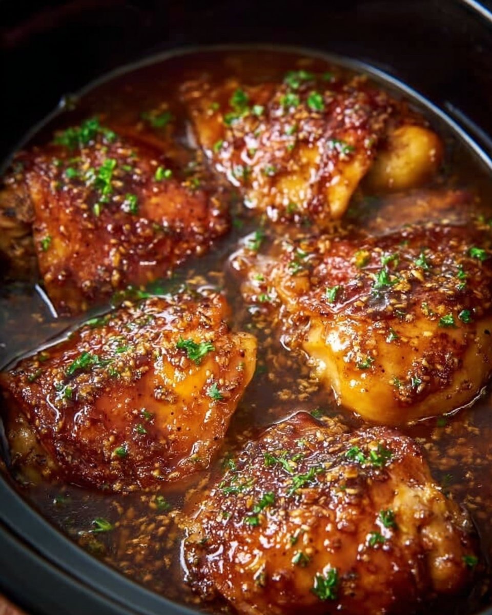 Slow Cooker Brown Sugar Garlic Chicken made with just five ingredients, you can set it in the morning…