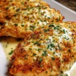 Delicious Longhorn Steakhouse Parmesan Chicken served with a side dish