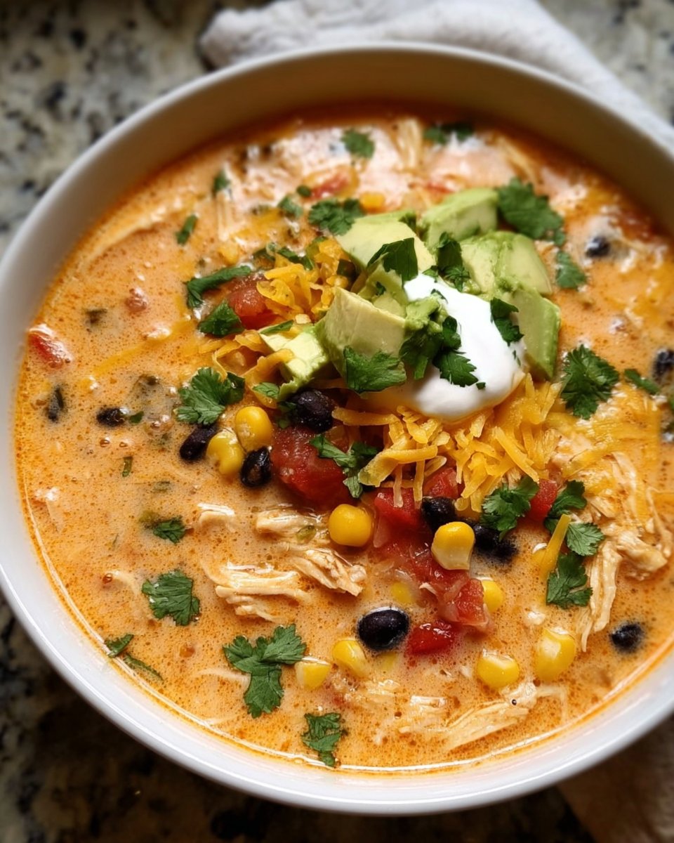 Creamy Chicken Enchilada Soup