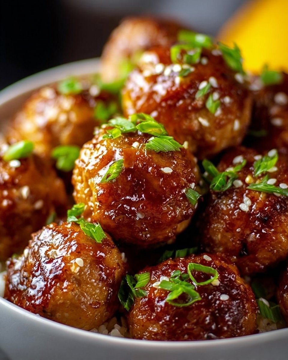 Gluten-Free Honey Garlic Turkey Meatballs