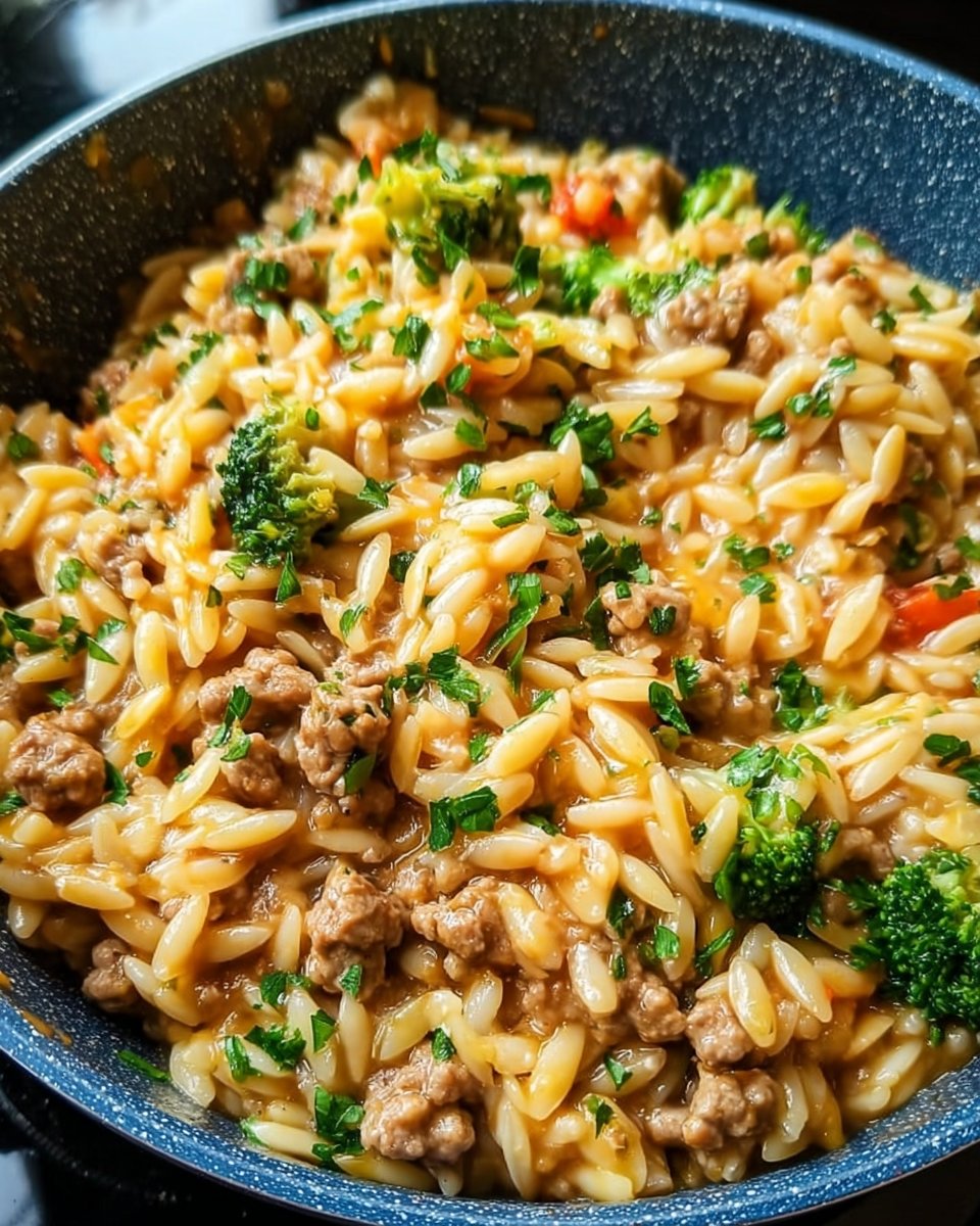 One-Pot Ground Turkey Orzo