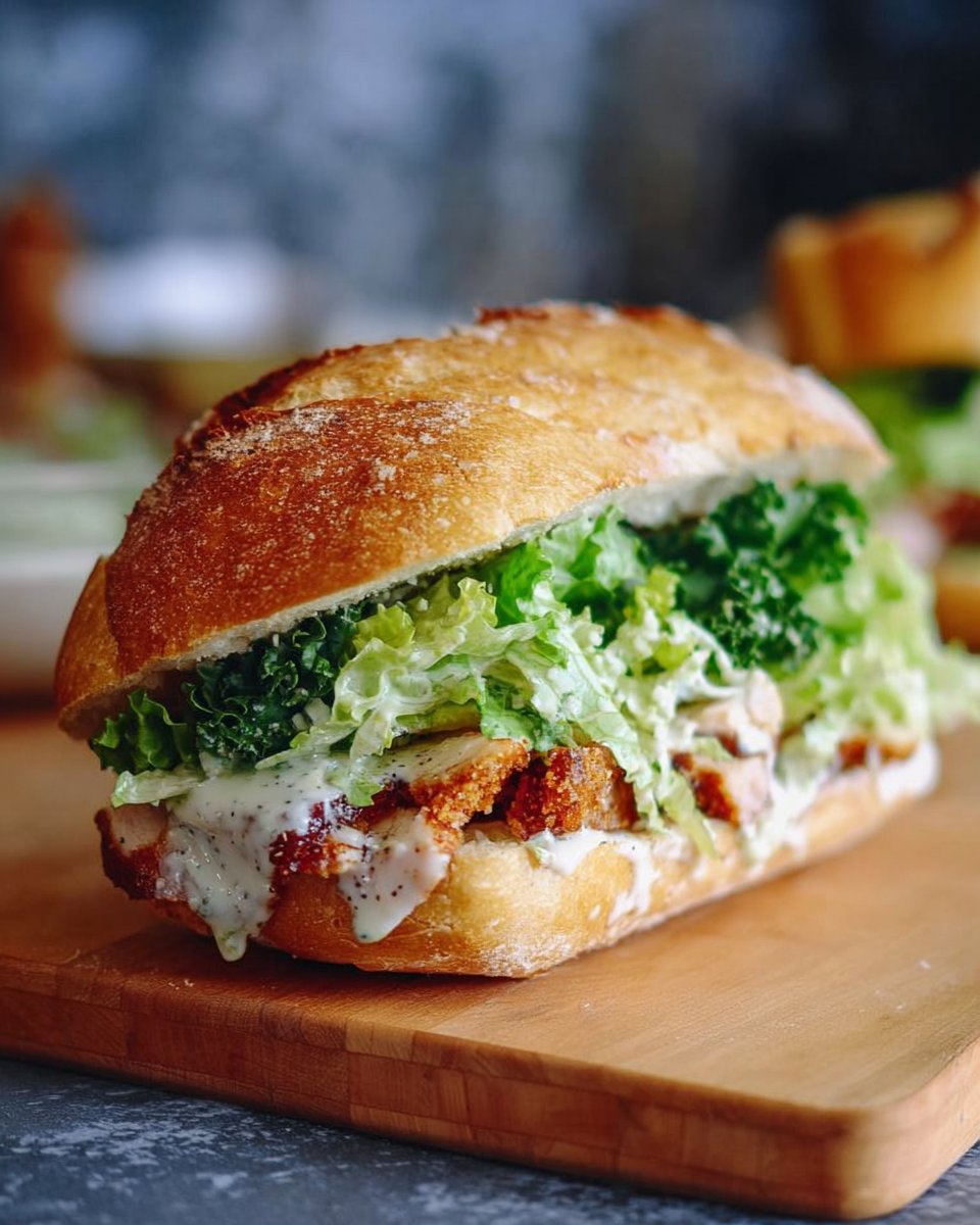 Crispy Chicken Caesar Sandwich