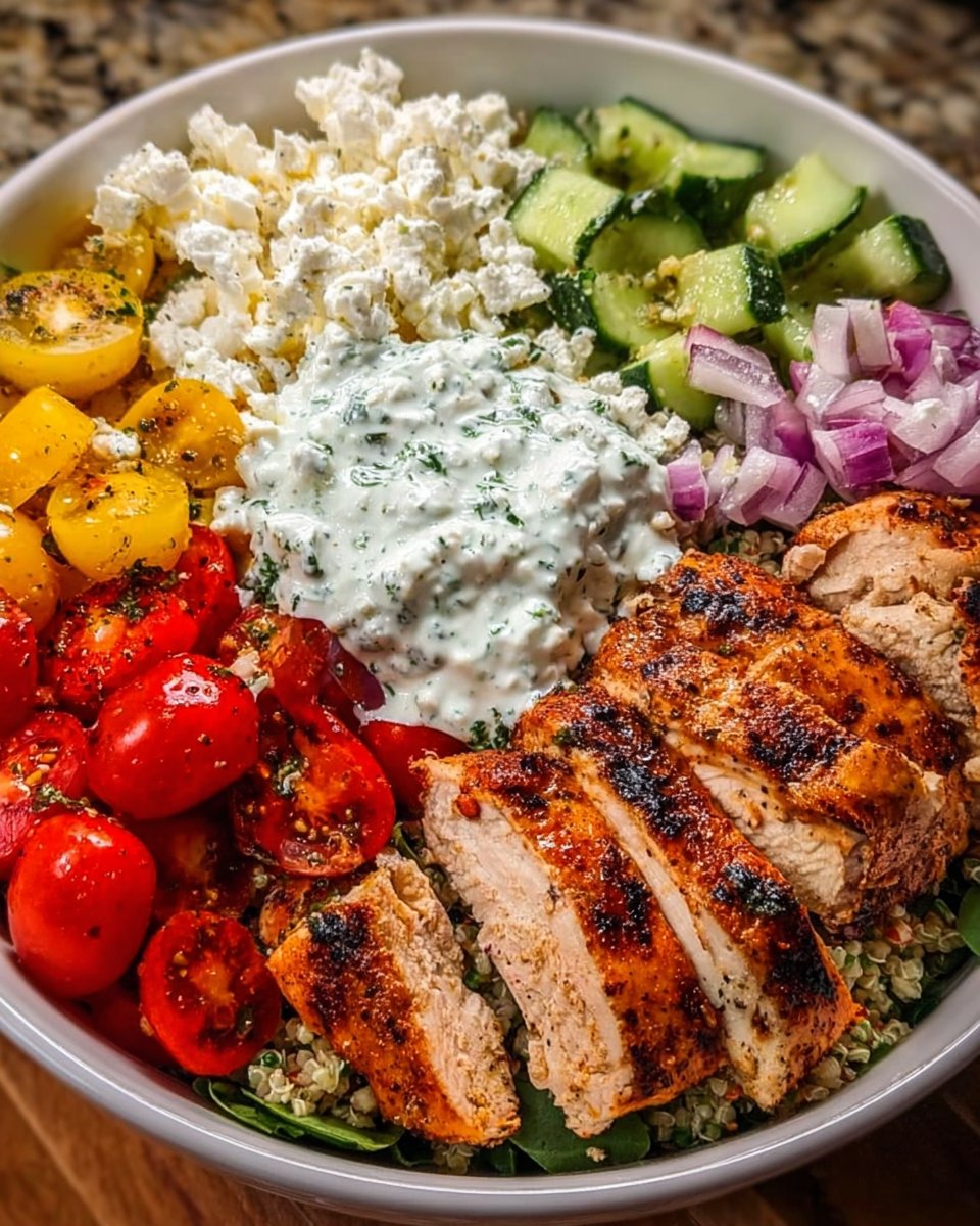 Easy Healthy Greek Chicken Bowls