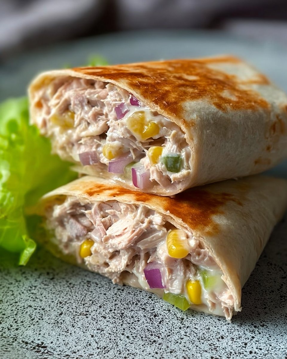 Easy Tuna Melt Wrap for Work & University